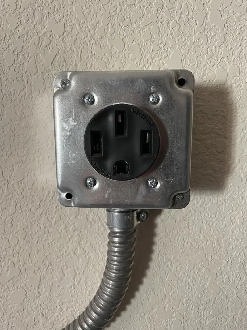 NEMA 14-50 outlet installed for Electrical Panel Upgrade in Bettendorf