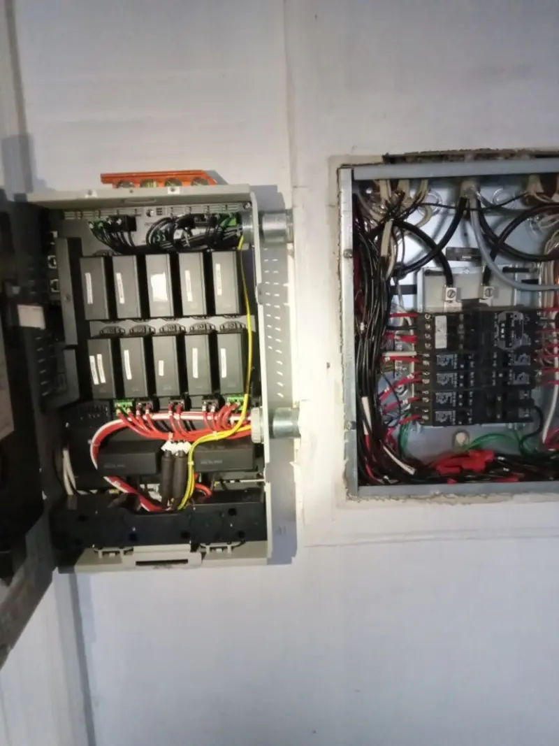 Electrical panel upgrade completed for Indoor Lighting Installation in Bettendorf